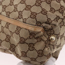 GUCCI GG Canvas Abbey Hand Bag Beige Gold 189831 Auth ka4927-14