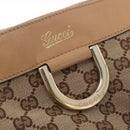 GUCCI GG Canvas Abbey Hand Bag Beige Gold 189831 Auth ka4927-18