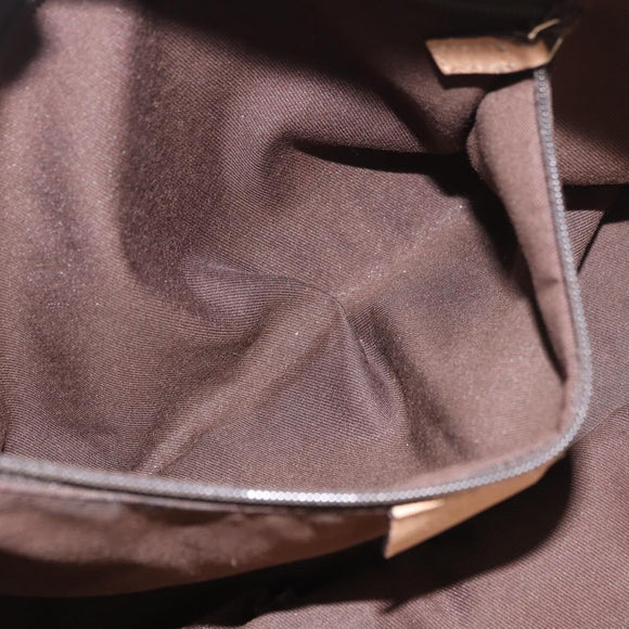 GUCCI GG Canvas Abbey Hand Bag Beige Gold 189831 Auth ka4927
