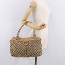 GUCCI GG Canvas Abbey Hand Bag Beige Gold 189831 Auth ka4927-24