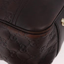GUCCI GG Canvas Guccissima Princess Bag Leather Brown Gold 163805 Auth ka4928A-9