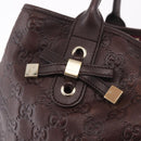 GUCCI GG Canvas Guccissima Princess Bag Leather Brown Gold 163805 Auth ka4928A-10