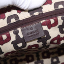 GUCCI GG Canvas Guccissima Princess Bag Leather Brown Gold 163805 Auth ka4928A-17