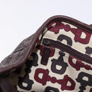 GUCCI GG Canvas Guccissima Princess Bag Leather Brown Gold 163805 Auth ka4928A-20