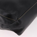 LOEWE Velazquez Hand Bag Leather 2way Black Gold Auth ka4929A-10