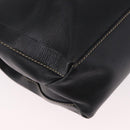 LOEWE Velazquez Hand Bag Leather 2way Black Gold Auth ka4929A-16