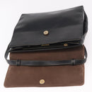 LOEWE Velazquez Hand Bag Leather 2way Black Gold Auth ka4929A-11