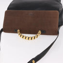 LOEWE Velazquez Hand Bag Leather 2way Black Gold Auth ka4929A-6