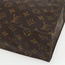 LOUIS VUITTON Monogram Sac Plat Hand Bag M51140 LV Auth ka493-9