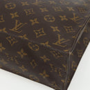 LOUIS VUITTON Monogram Sac Plat Hand Bag M51140 LV Auth ka493-15