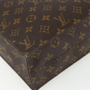 LOUIS VUITTON Monogram Sac Plat Hand Bag M51140 LV Auth ka493-16