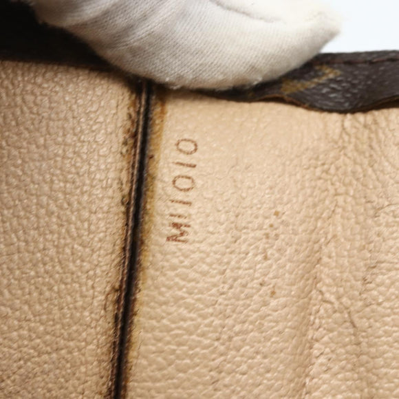 LOUIS VUITTON Monogram Sac Plat Hand Bag M51140 LV Auth ka493