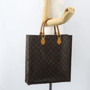 LOUIS VUITTON Monogram Sac Plat Hand Bag M51140 LV Auth ka493-19