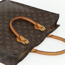 LOUIS VUITTON Monogram Sac Plat Hand Bag M51140 LV Auth ka493-6