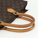 LOUIS VUITTON Monogram Sac Plat Hand Bag M51140 LV Auth ka493-7