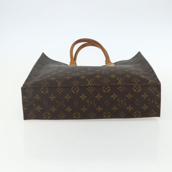 LOUIS VUITTON Monogram Sac Plat Hand Bag M51140 LV Auth ka493