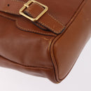 GUCCI Bamboo Backpack Leather Brown Gold 003 2058 0030 Auth ka4930-17