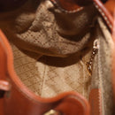 GUCCI Bamboo Backpack Leather Brown Gold 003 2058 0030 Auth ka4930-24