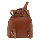GUCCI Bamboo Backpack Leather Brown Gold 003 2058 0030 Auth ka4930-2