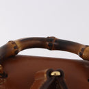 GUCCI Bamboo Backpack Leather Brown Gold 003 2058 0030 Auth ka4930-8