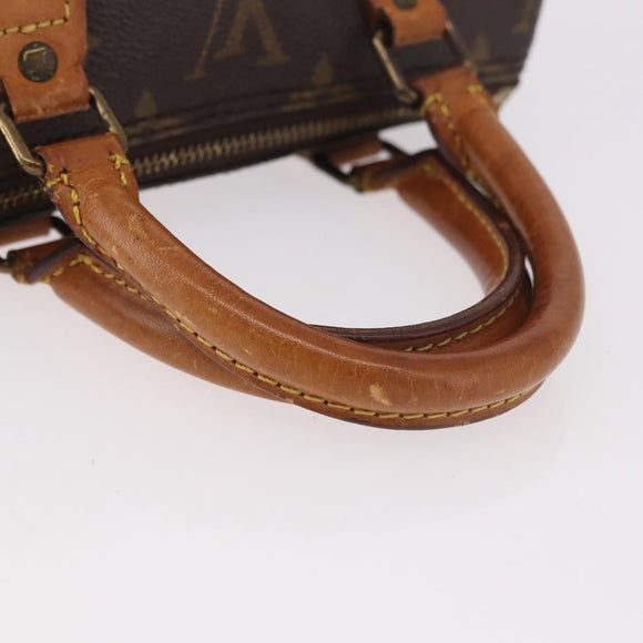 LOUIS VUITTON Monogram Mini Speedy Hand Bag M41534 LV Auth ka4932