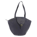 Christian Dior Trotter Canvas Tote Bag Navy Gold Auth ka4935-1