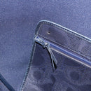Christian Dior Trotter Canvas Tote Bag Navy Gold Auth ka4935-20