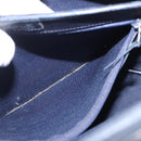 Christian Dior Trotter Canvas Tote Bag Navy Gold Auth ka4935-21