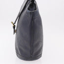 Christian Dior Trotter Canvas Tote Bag Navy Gold Auth ka4935-4