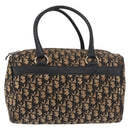 Christian Dior Trotter Canvas Hand Bag Navy Silver Auth ka4937-2