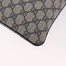 GUCCI GG Supreme Shoulder Bag PVC Navy Silver 201446 Auth ka4941-15