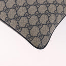 GUCCI GG Supreme Shoulder Bag PVC Navy Silver 201446 Auth ka4941-17