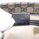 GUCCI GG Supreme Shoulder Bag PVC Navy Silver 201446 Auth ka4941-12
