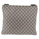 GUCCI GG Supreme Shoulder Bag PVC Navy Silver 201446 Auth ka4941-2