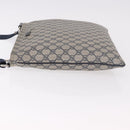 GUCCI GG Supreme Shoulder Bag PVC Navy Silver 201446 Auth ka4941-4