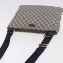 GUCCI GG Supreme Shoulder Bag PVC Navy Silver 201446 Auth ka4941-6