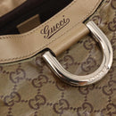 GUCCI GG Crystal Hand Bag Coated Canvas Gold 189835 Auth ka4942-10