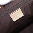 GUCCI GG Crystal Hand Bag Coated Canvas Gold 189835 Auth ka4942-17