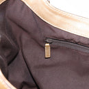 GUCCI GG Crystal Hand Bag Coated Canvas Gold 189835 Auth ka4942-20