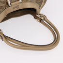 GUCCI GG Crystal Hand Bag Coated Canvas Gold 189835 Auth ka4942-7