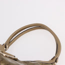 GUCCI GG Crystal Hand Bag Coated Canvas Gold 189835 Auth ka4942-8