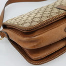 GUCCI GG Canvas Shoulder Bag Beige Gold 257024 Auth ka4943V-13