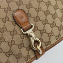 GUCCI GG Canvas Shoulder Bag Beige Gold 257024 Auth ka4943V-14
