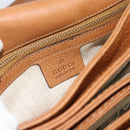 GUCCI GG Canvas Shoulder Bag Beige Gold 257024 Auth ka4943V-16