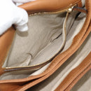 GUCCI GG Canvas Shoulder Bag Beige Gold 257024 Auth ka4943V-23