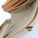 GUCCI GG Canvas Shoulder Bag Beige Gold 257024 Auth ka4943V-24