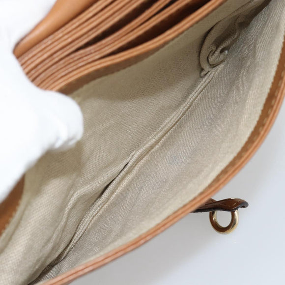 GUCCI GG Canvas Shoulder Bag Beige Gold 257024 Auth ka4943V