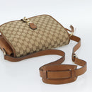 GUCCI GG Canvas Shoulder Bag Beige Gold 257024 Auth ka4943V-7