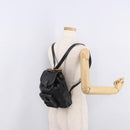 GUCCI Bamboo Backpack Leather Black Gold 003 2034 0030 Auth ka4944-28