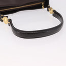 VERSACE Shoulder Bag Leather Brown Gold Auth ka4945-7